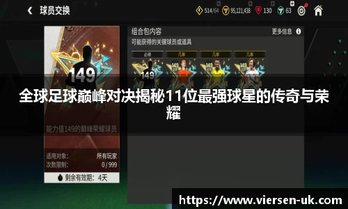 全球足球巅峰对决揭秘11位最强球星的传奇与荣耀